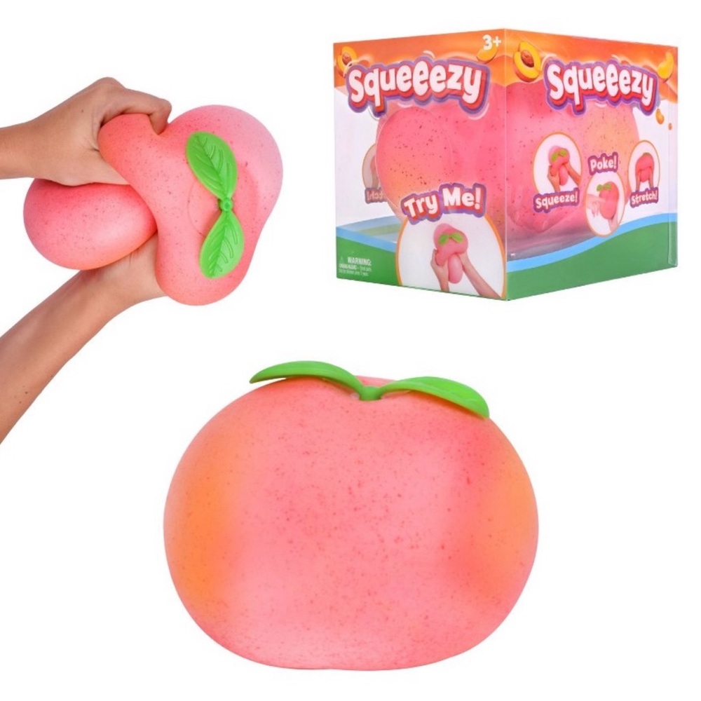 SHIPS TODAY! Peach TikTok Viral Sunny Days Squeezy Squishy Easter Fidget Toy NEW - Picture 2 of 5
